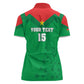Custom Burkina Faso Football Women Polo Shirt Go Les Etalons Go - African Pride