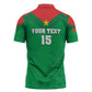 Custom Burkina Faso Football Zipper Polo Shirt Go Champions Les Etalons
