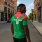 Custom Burkina Faso Football Zipper Polo Shirt Go Champions Les Etalons