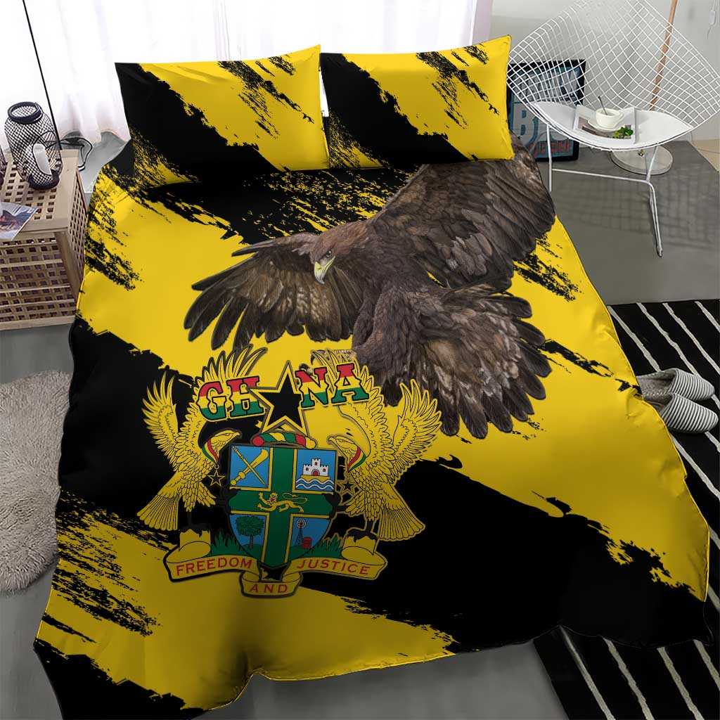 Afro Ghana Bedding Set Eagle With Coat Of Arms
