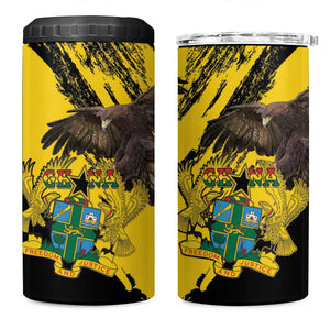 Afro Ghana 4 in 1 Can Cooler Tumbler Eagle With Coat Of Arms
