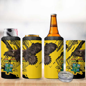Afro Ghana 4 in 1 Can Cooler Tumbler Eagle With Coat Of Arms