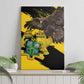 Afro Ghana Canvas Wall Art Eagle With Coat Of Arms