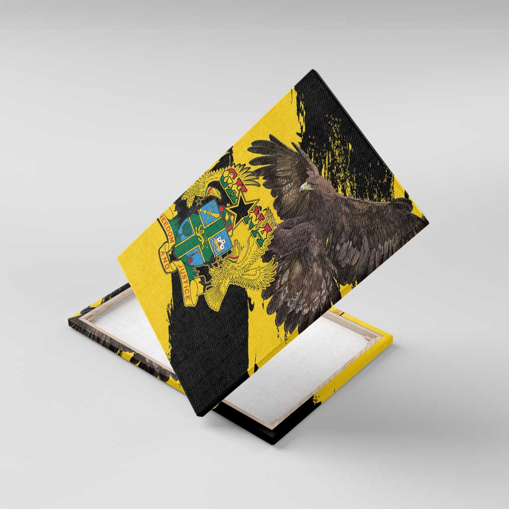 Afro Ghana Canvas Wall Art Eagle With Coat Of Arms