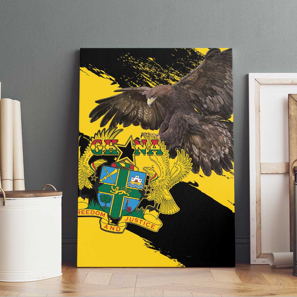 Afro Ghana Canvas Wall Art Eagle With Coat Of Arms