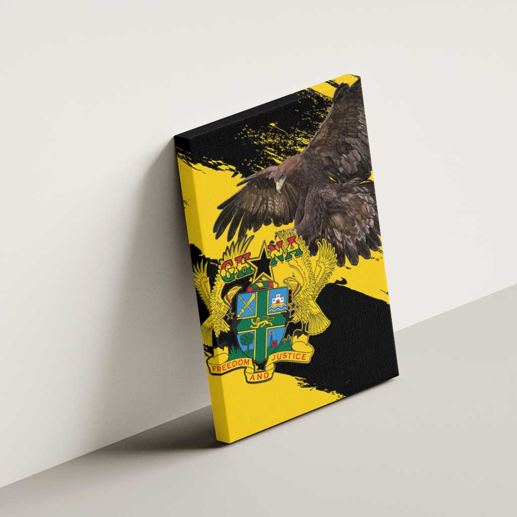 Afro Ghana Canvas Wall Art Eagle With Coat Of Arms