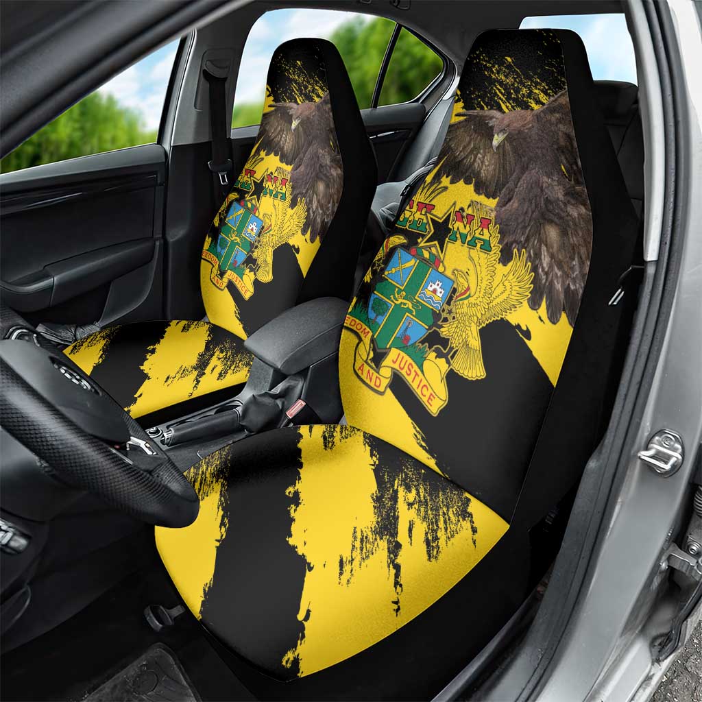 Afro Ghana Car Seat Cover Eagle With Coat Of Arms