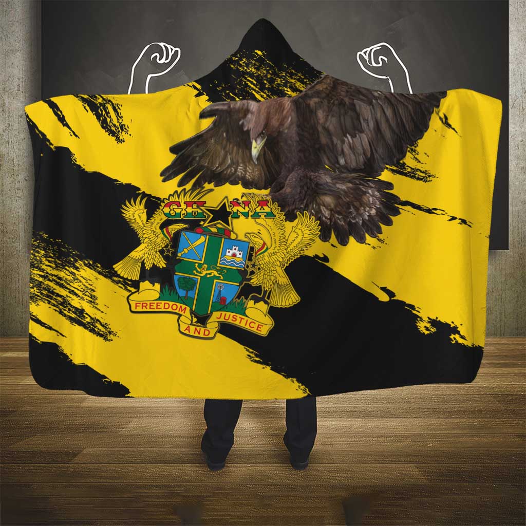 Afro Ghana Hooded Blanket Eagle With Coat Of Arms
