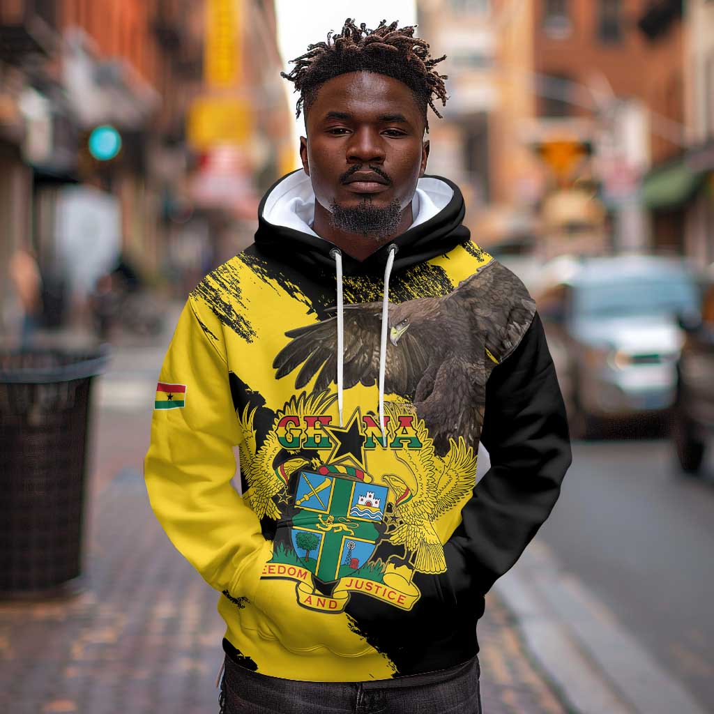 Afro Ghana Hoodie Eagle With Coat Of Arms
