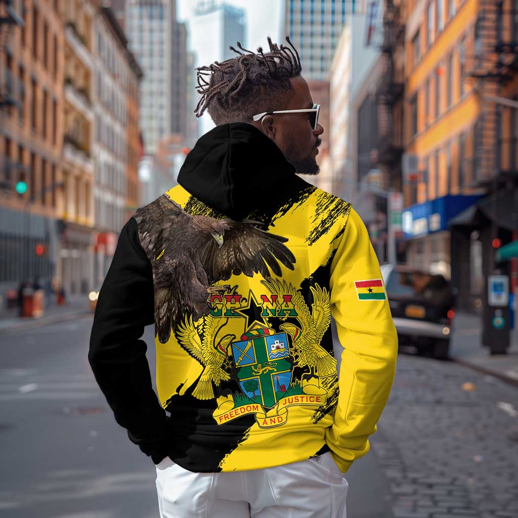 Afro Ghana Hoodie Eagle With Coat Of Arms