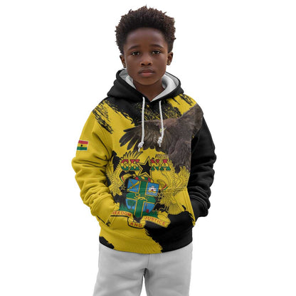Afro Ghana Kid Hoodie Eagle With Coat Of Arms