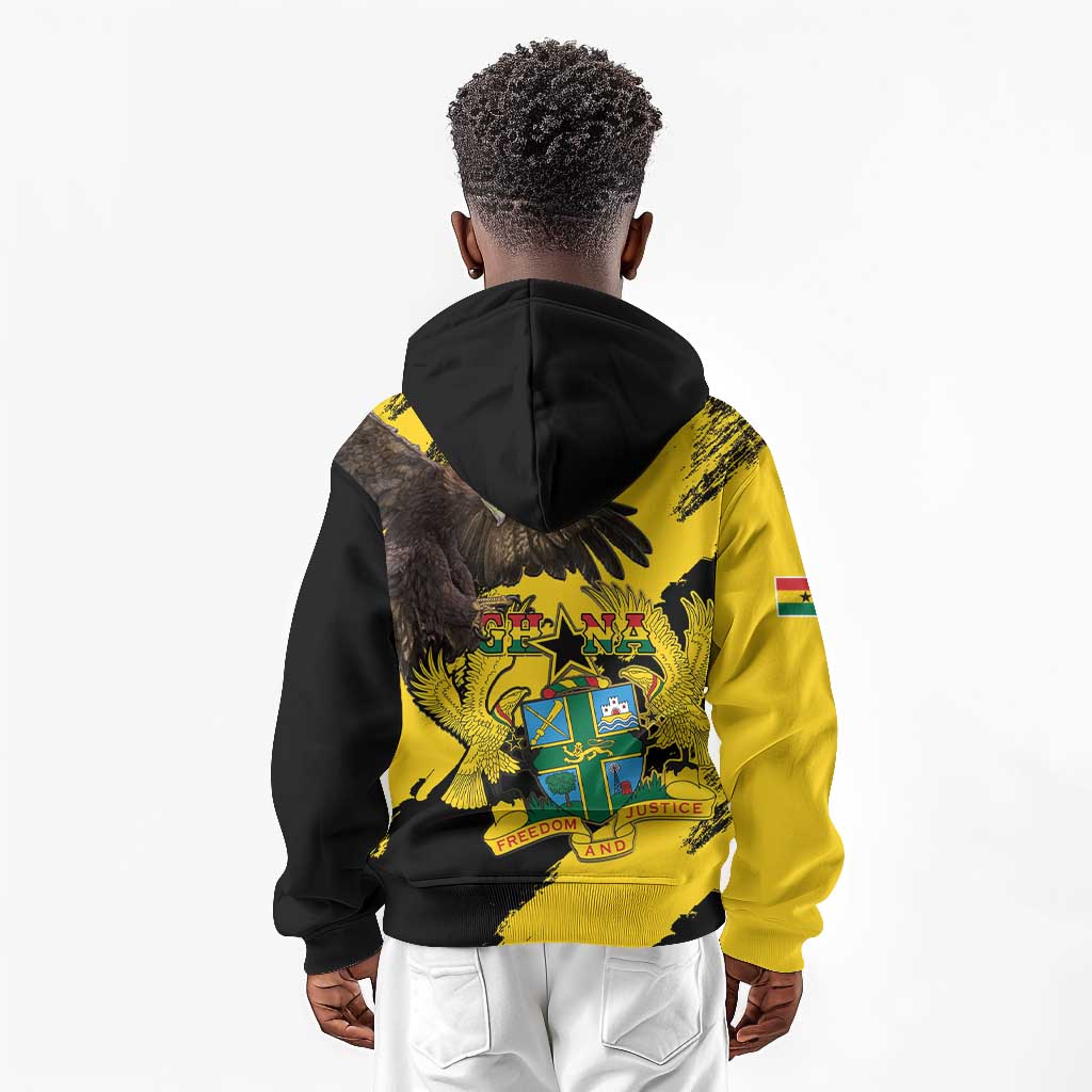 Afro Ghana Kid Hoodie Eagle With Coat Of Arms
