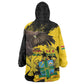 Afro Ghana Kid Wearable Blanket Hoodie Eagle With Coat Of Arms