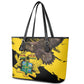 Afro Ghana Leather Tote Bag Eagle With Coat Of Arms