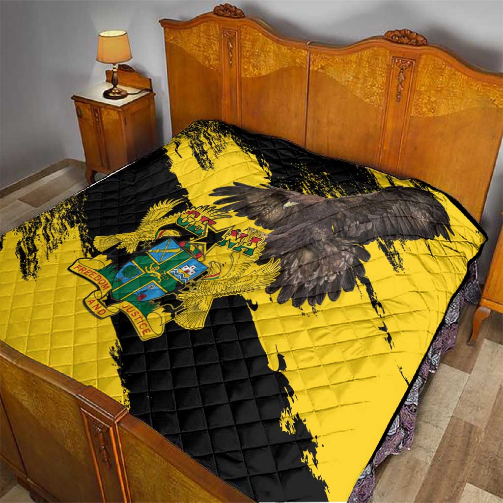 Afro Ghana Quilt Eagle With Coat Of Arms