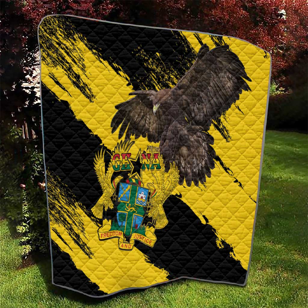 Afro Ghana Quilt Eagle With Coat Of Arms