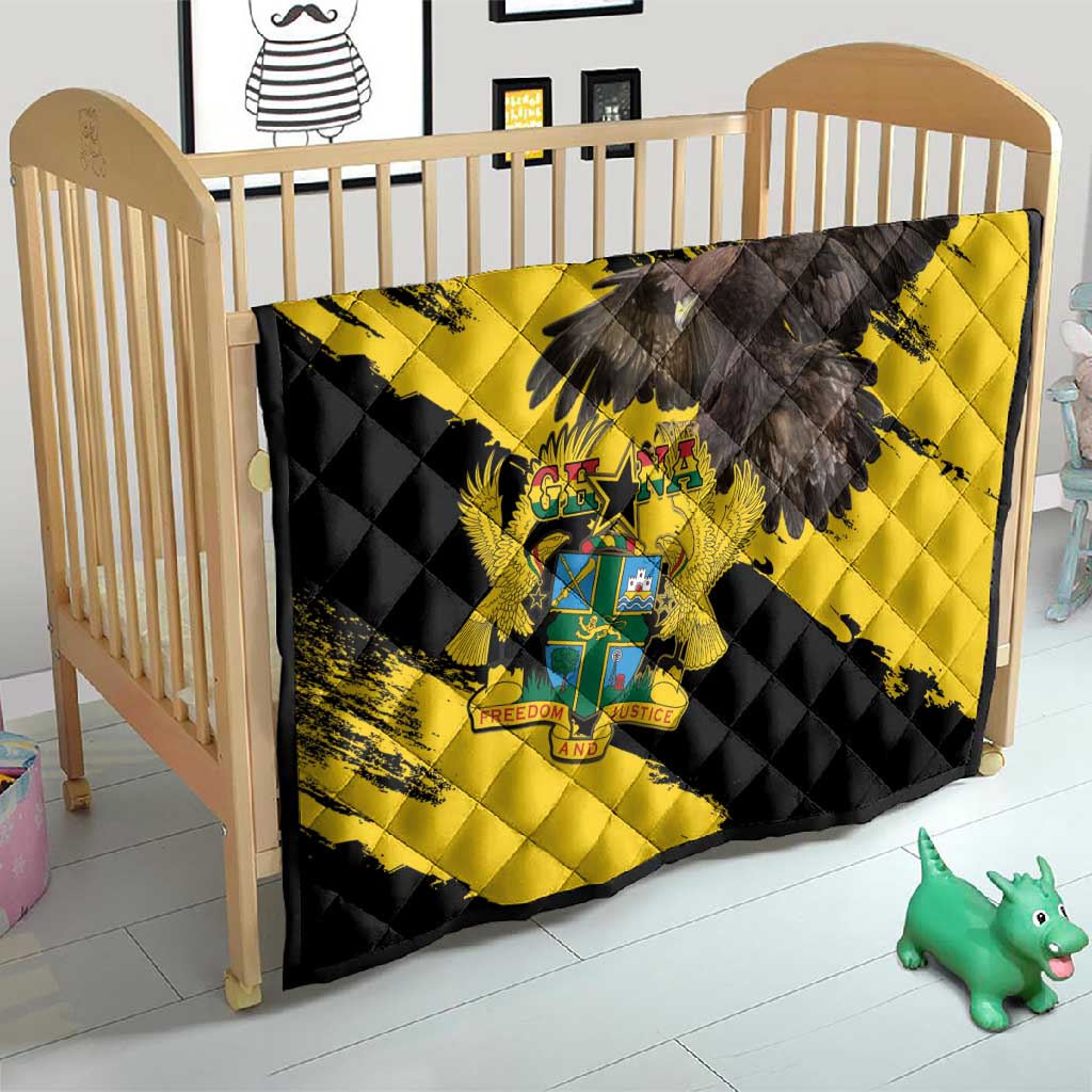 Afro Ghana Quilt Eagle With Coat Of Arms