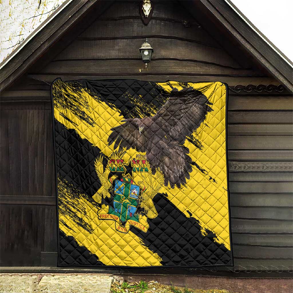 Afro Ghana Quilt Eagle With Coat Of Arms