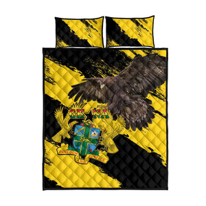 Afro Ghana Quilt Bed Set Eagle With Coat Of Arms