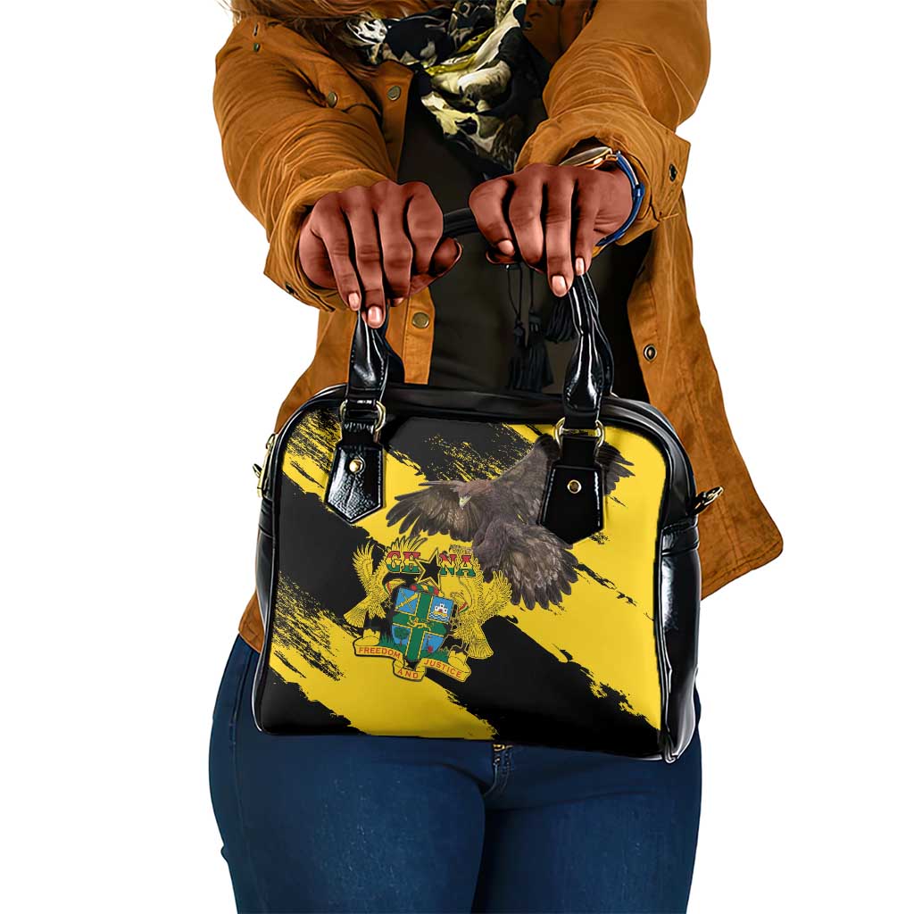 Afro Ghana Shoulder Handbag Eagle With Coat Of Arms