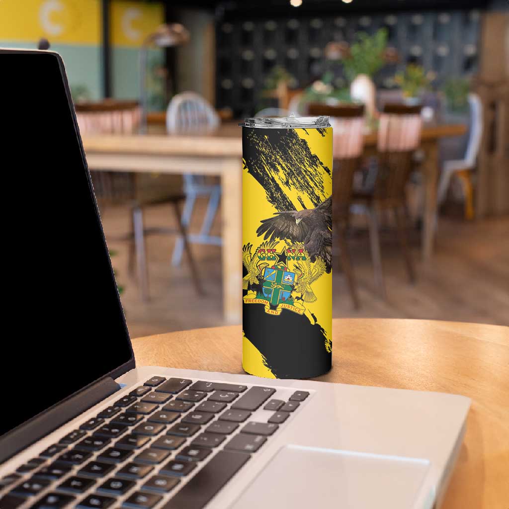 Afro Ghana Skinny Tumbler Eagle With Coat Of Arms