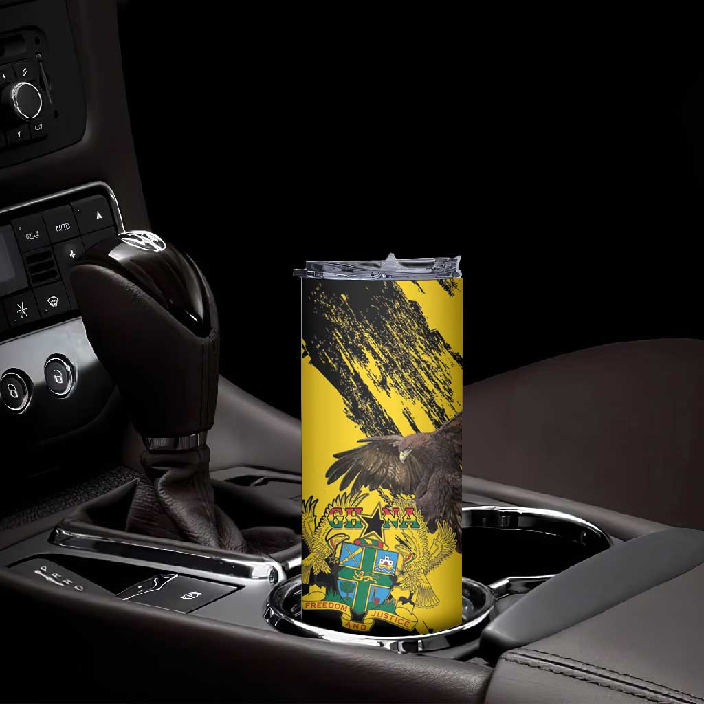 Afro Ghana Skinny Tumbler Eagle With Coat Of Arms