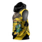 Afro Ghana Sleeveless Hoodie Eagle With Coat Of Arms - African Pride