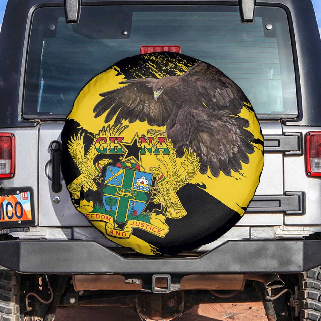 Afro Ghana Spare Tire Cover Eagle With Coat Of Arms
