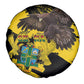 Afro Ghana Spare Tire Cover Eagle With Coat Of Arms