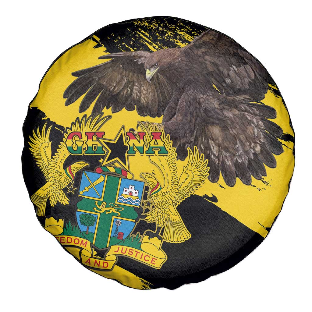 Afro Ghana Spare Tire Cover Eagle With Coat Of Arms
