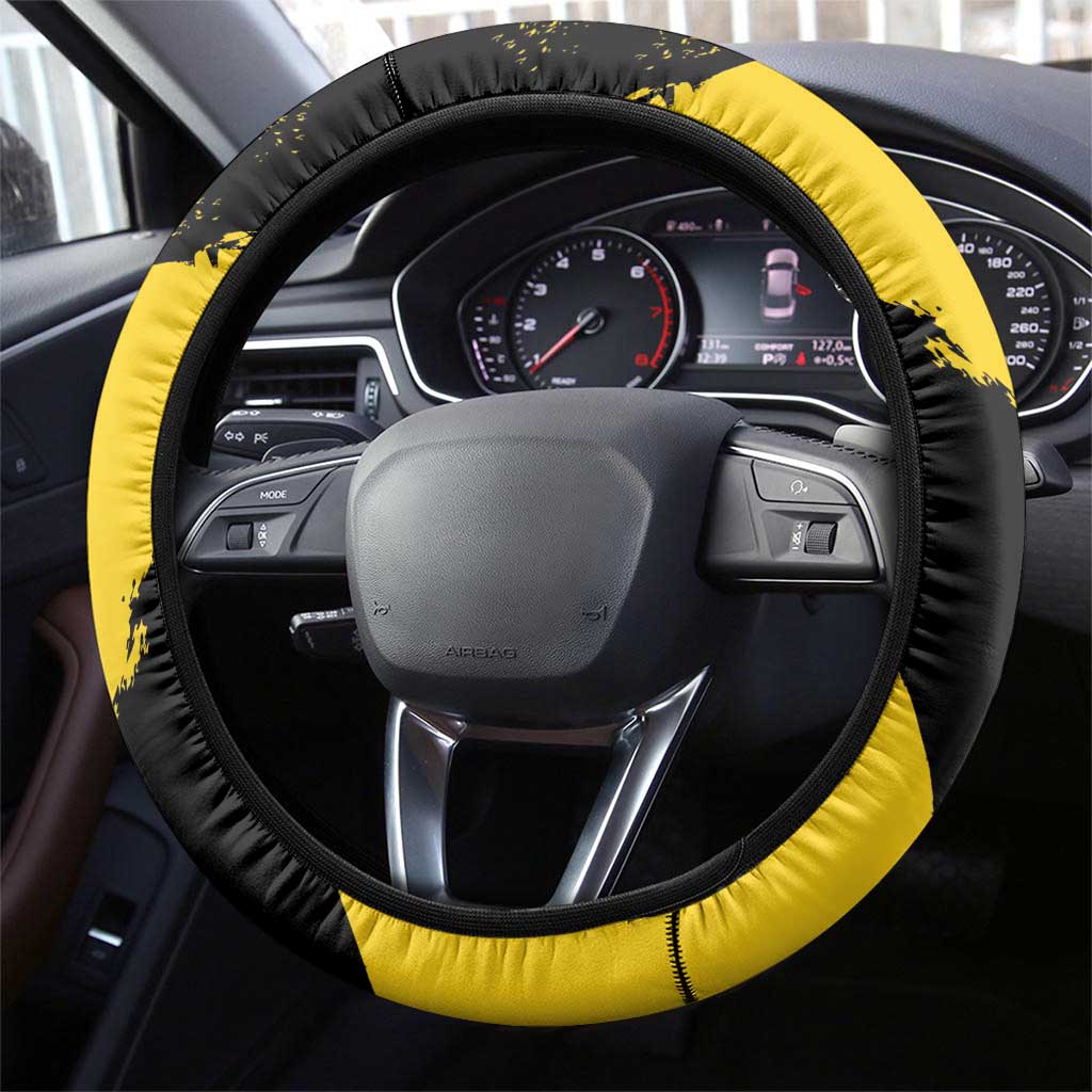 Afro Ghana Steering Wheel Cover Eagle With Coat Of Arms