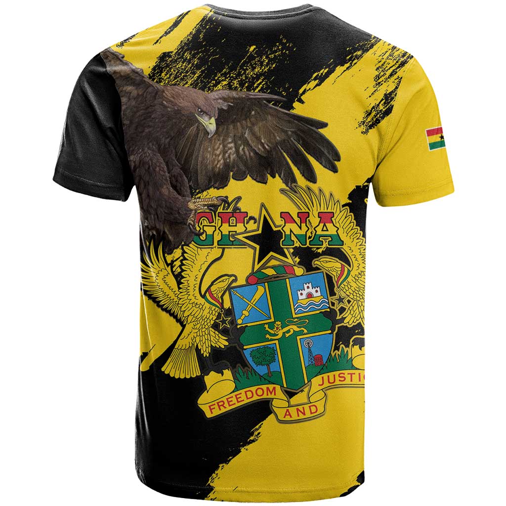 Afro Ghana T shirt Eagle With Coat Of Arms
