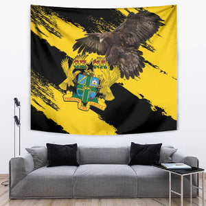 Afro Ghana Tapestry Eagle With Coat Of Arms