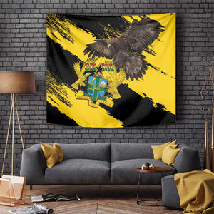Afro Ghana Tapestry Eagle With Coat Of Arms
