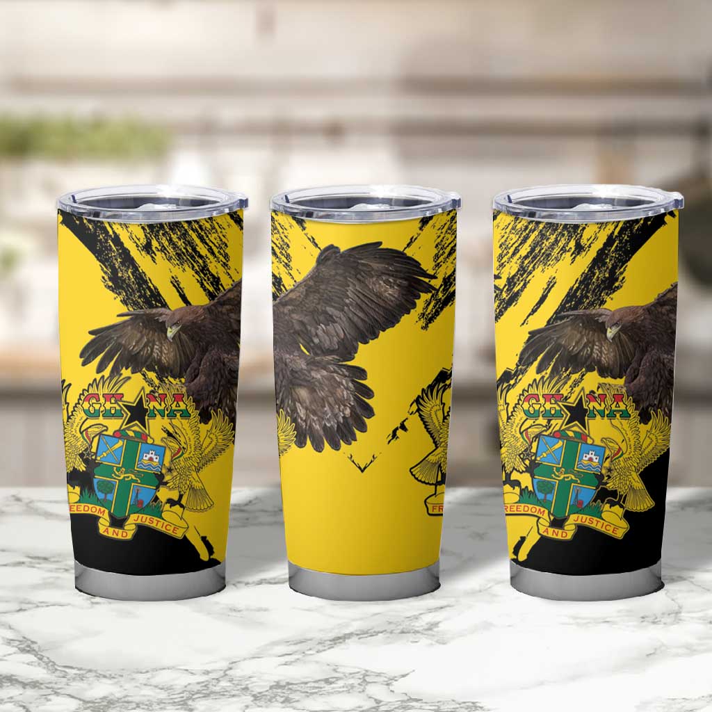 Afro Ghana Tumbler Cup Eagle With Coat Of Arms