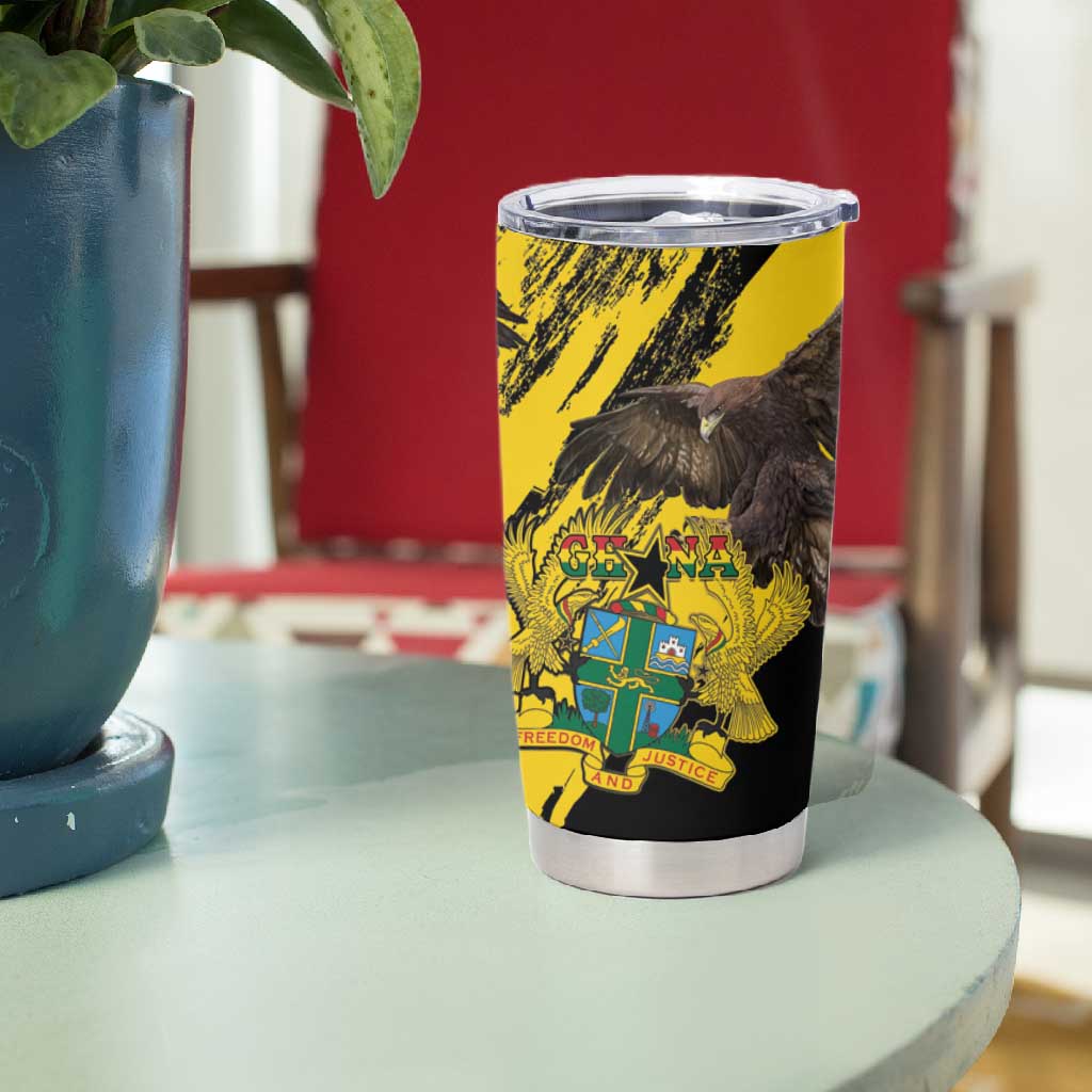 Afro Ghana Tumbler Cup Eagle With Coat Of Arms