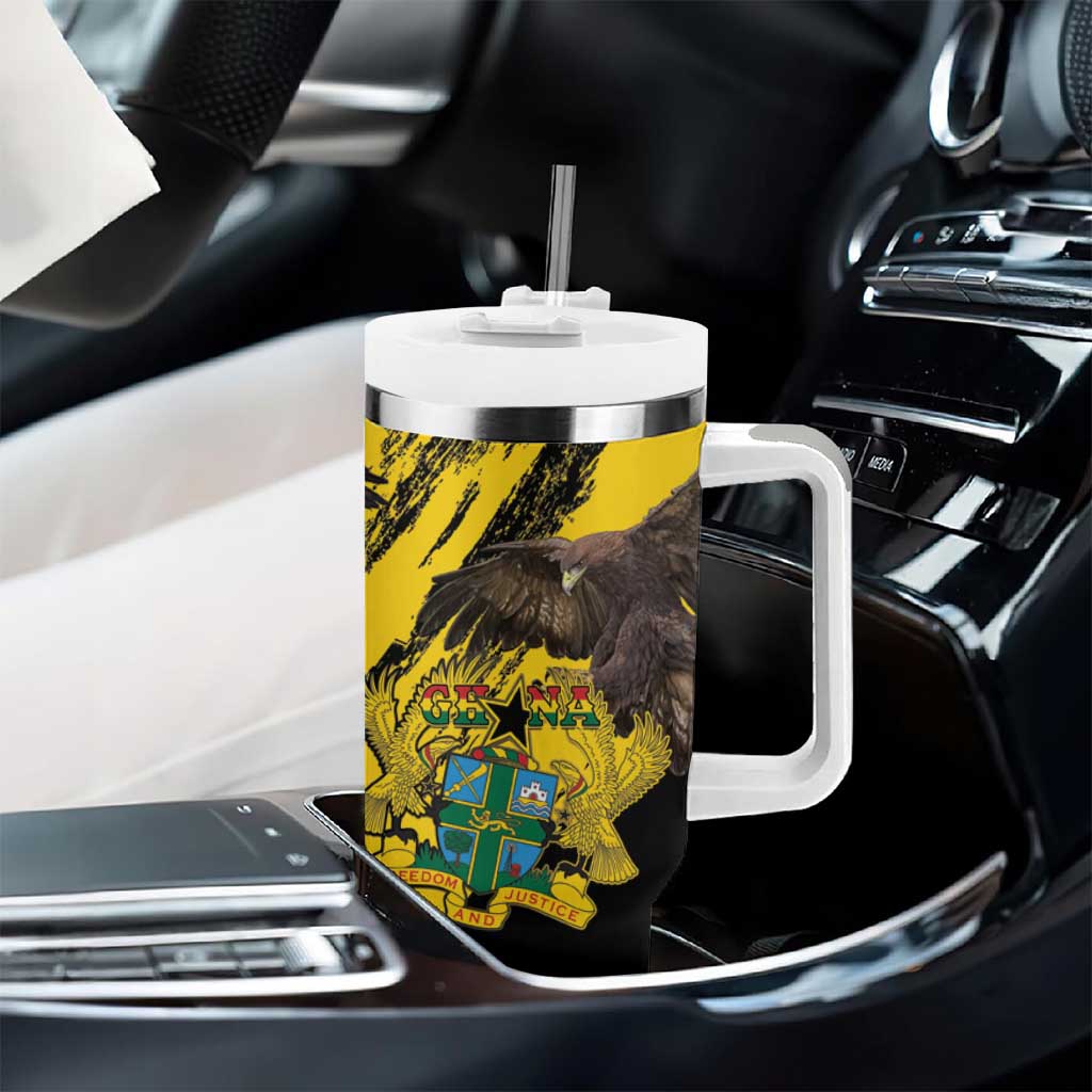Afro Ghana Tumbler With Handle Eagle With Coat Of Arms