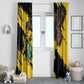 Afro Ghana Window Curtain Eagle With Coat Of Arms