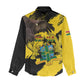 Afro Ghana Women Casual Shirt Eagle With Coat Of Arms LT15