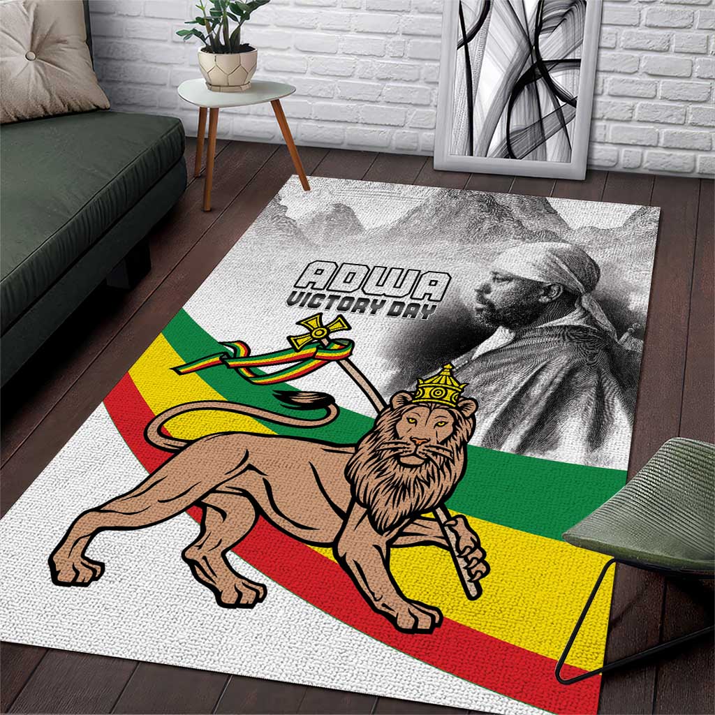 African Victory Menelik II Area Rug Battle Of Adwa