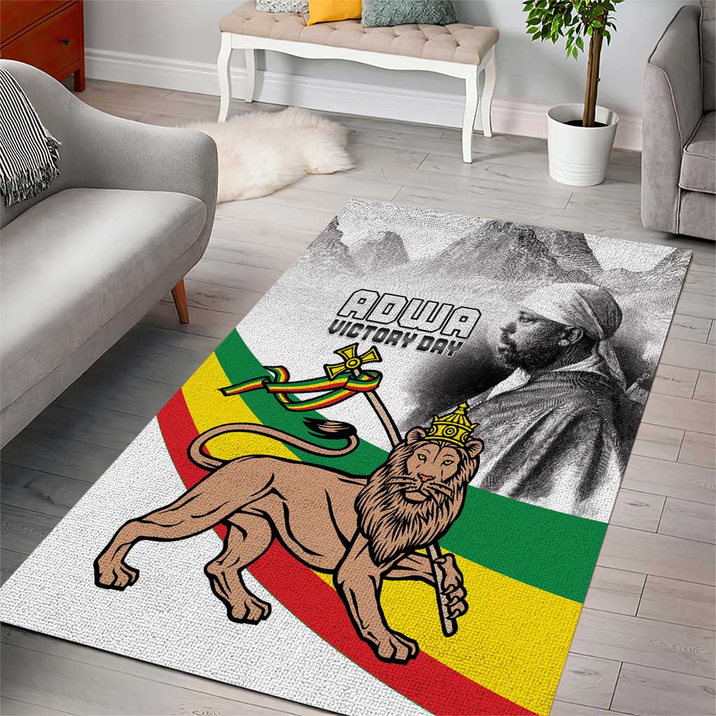 African Victory Menelik II Area Rug Battle Of Adwa