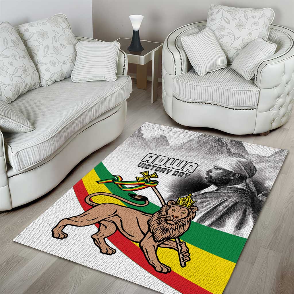 African Victory Menelik II Area Rug Battle Of Adwa