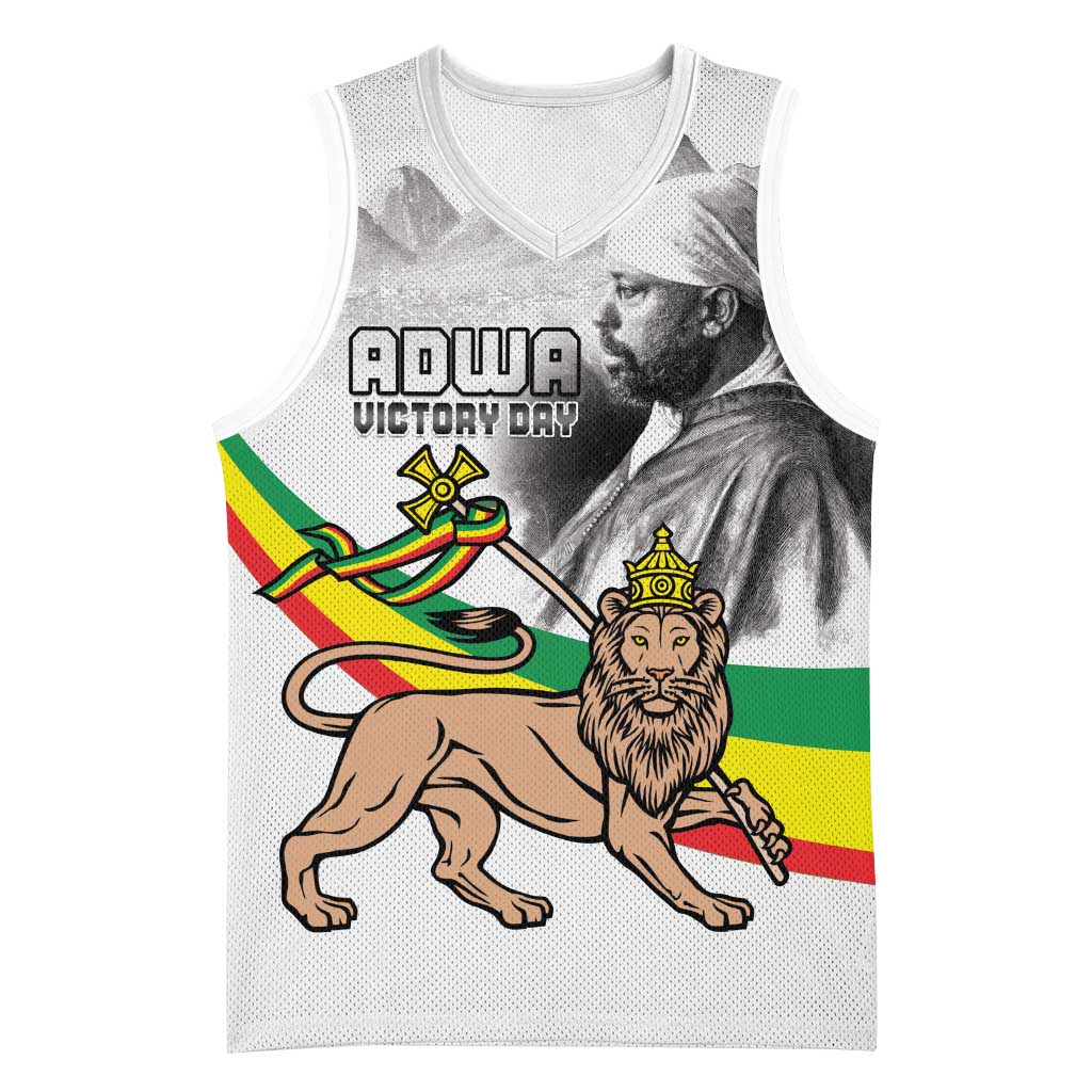 African Victory Menelik II Basketball Jersey Battle Of Adwa - African Pride