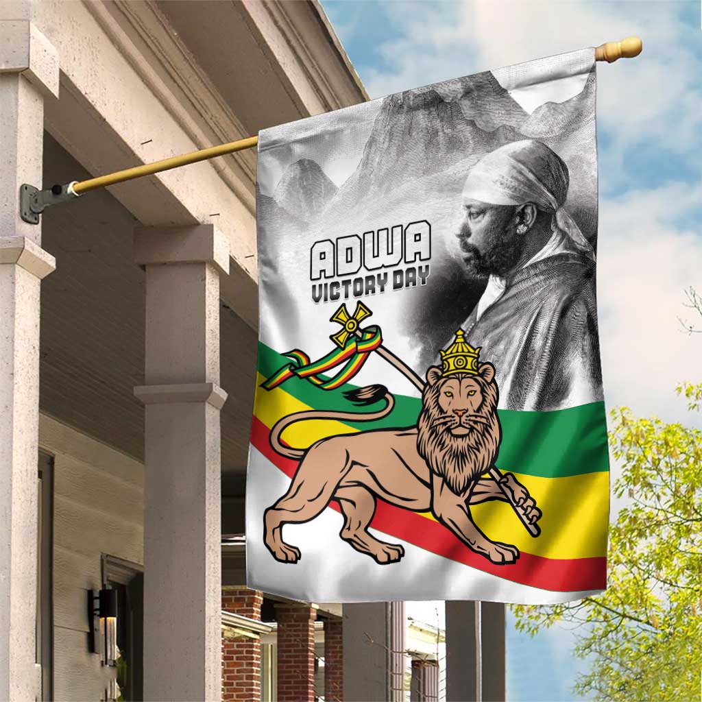 African Victory Menelik II Garden Flag Battle Of Adwa