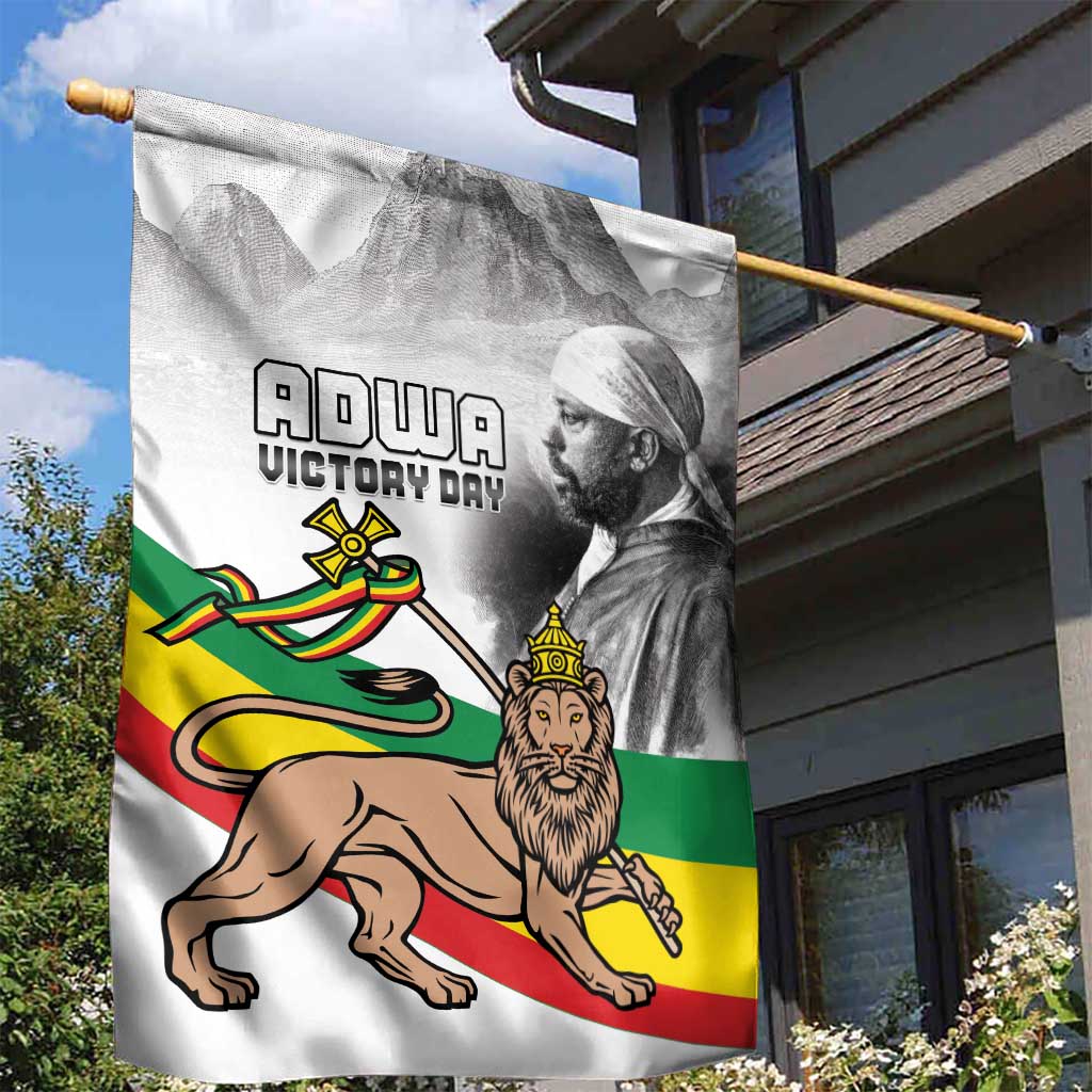 African Victory Menelik II Garden Flag Battle Of Adwa