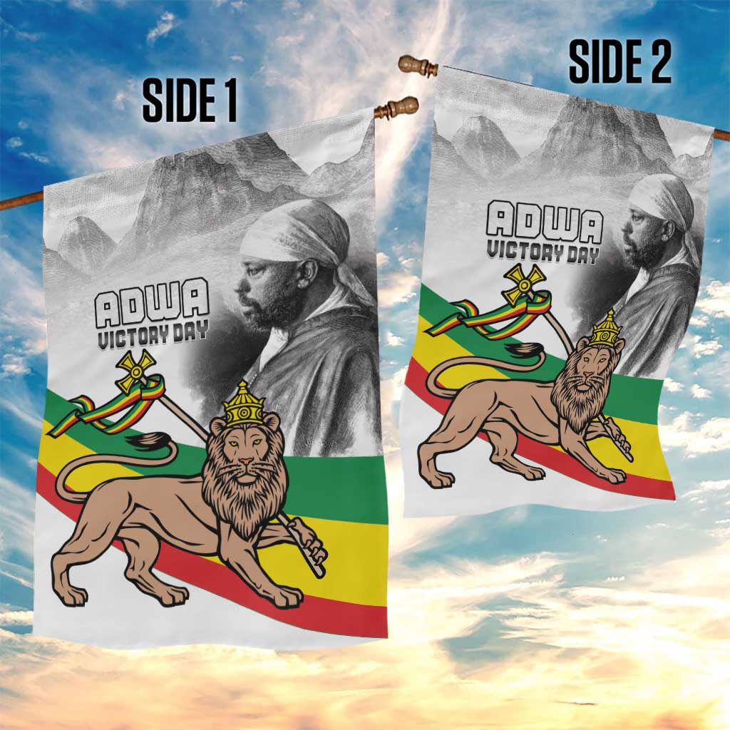 African Victory Menelik II Garden Flag Battle Of Adwa