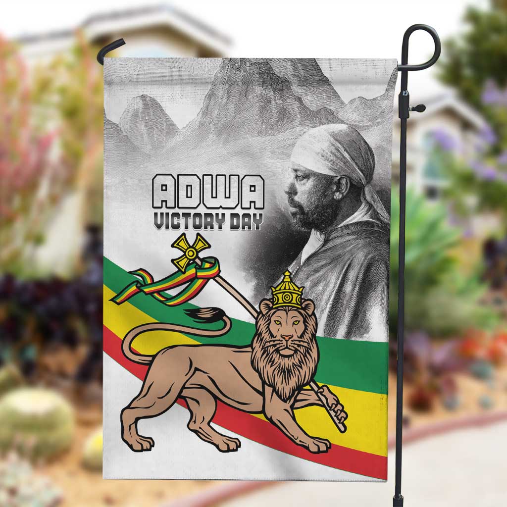 African Victory Menelik II Garden Flag Battle Of Adwa
