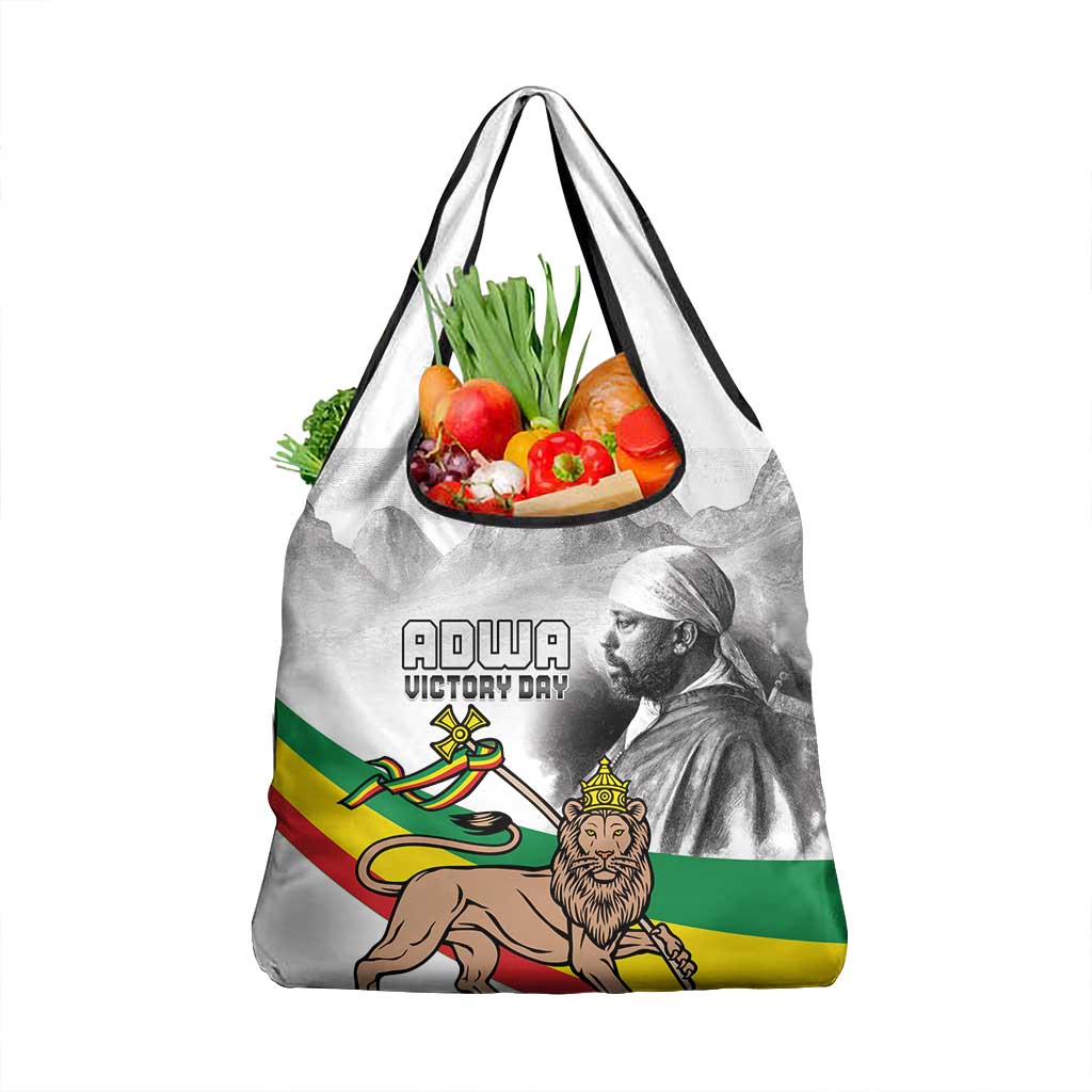 African Victory Menelik II Grocery Bag Battle Of Adwa