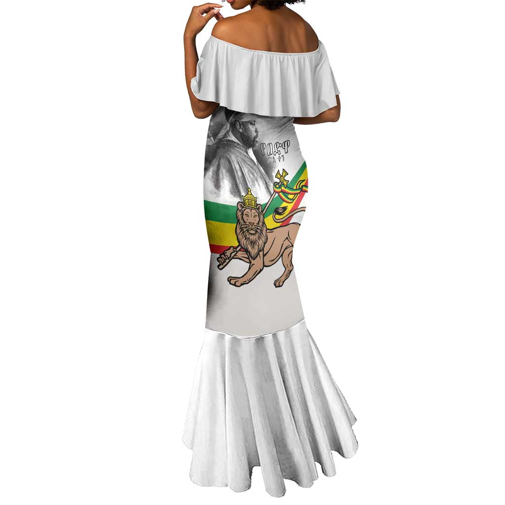 African Victory Menelik II Mermaid Dress Battle Of Adwa