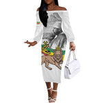 African Victory Menelik II Off The Shoulder Long Sleeve Dress Battle Of Adwa
